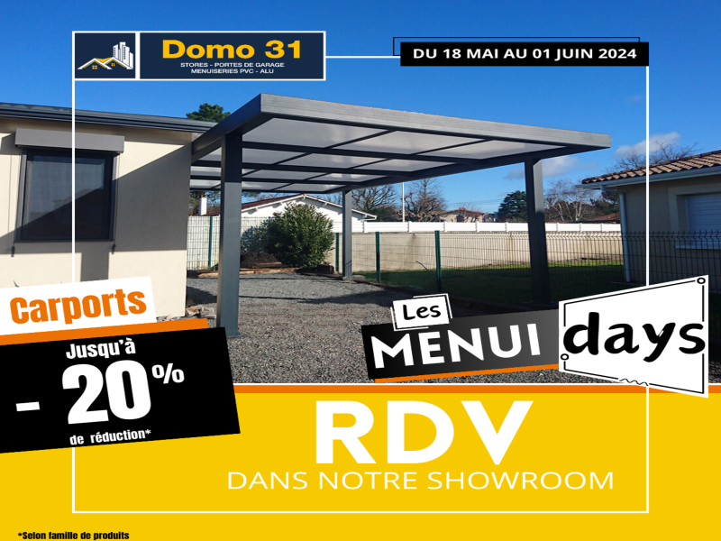 Menui'Days / Offre promotionnelle sur les carports